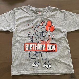 Birthday Dinosaur T-Shirt, Size XS 5-6